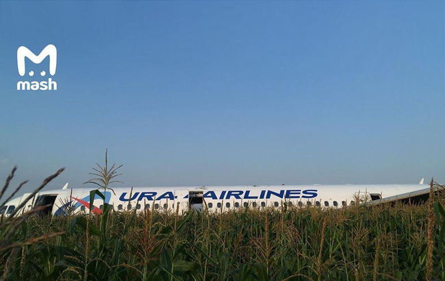 У РФ посеред поля екстрено сів літак з палаючим двигуном, що летів до Криму